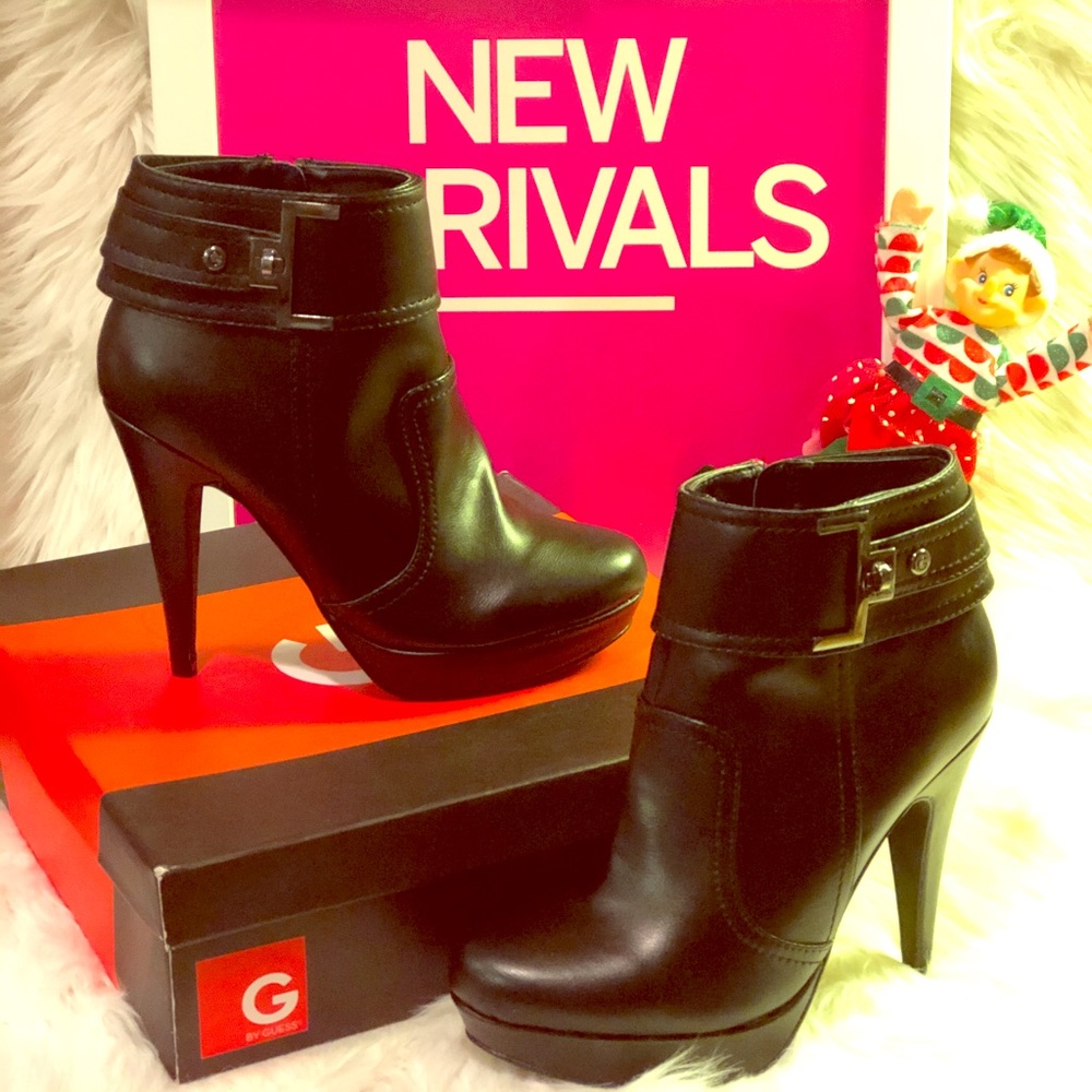 G by Guess Disco2 Black Ankle Boots